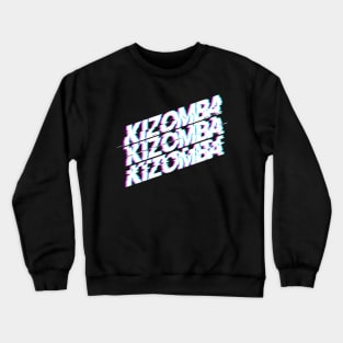 Kizomba with Glitch Effect Crewneck Sweatshirt